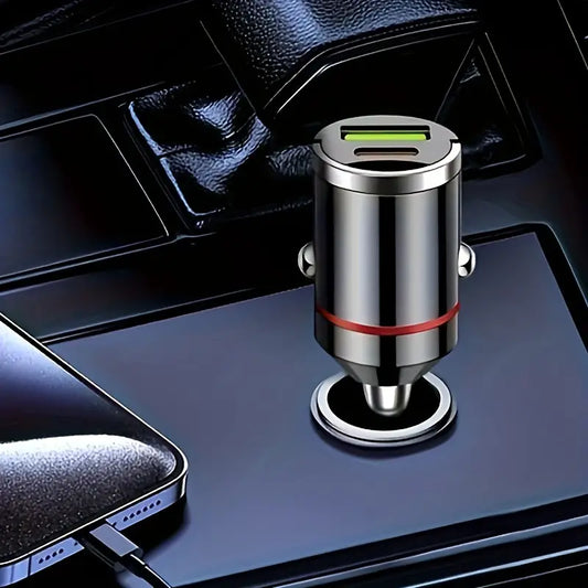 Wings car charger with fast charging type-c cable