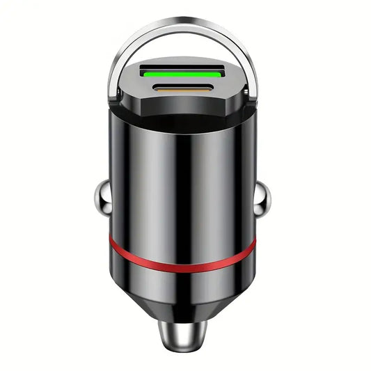 Wings car charger with fast charging type-c cable