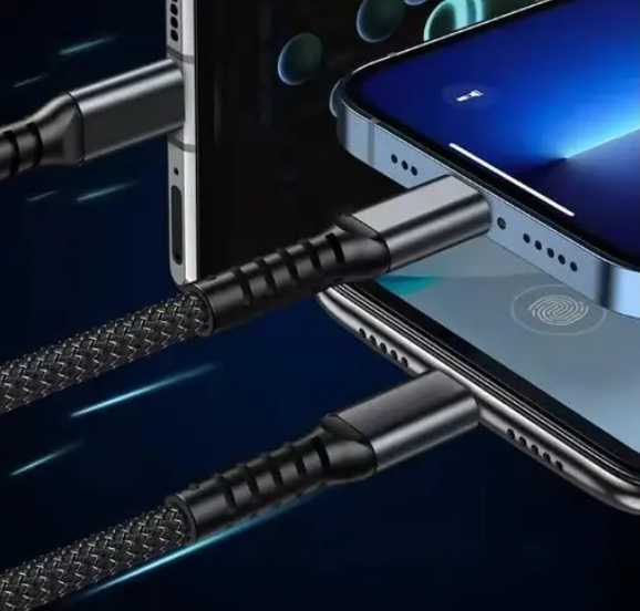 100W 3-in-1 Fast Charging Cable (Type C, Micro USB, Lightning)